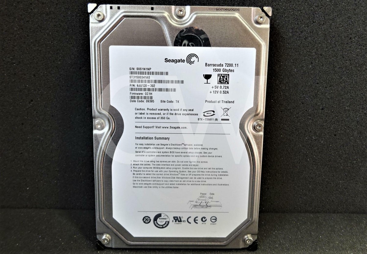 PCパーツ Seagate Barracuda 7200 1.5 TB 7200RPM SATA 3Gb/s 32MB Cache 3.5 Inch I PCパーツ Seagate Barracuda 7200 1.5 TB 7200RPM SATA 3Gb/s