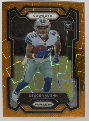 Deuce Vaughn 2023 Panini Prizm Lazer #324 - Dallas Cowboys
