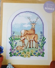 Cross Stitch Chart (From Magazine) - Deer And Bluebells