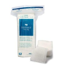 Intrinsics Med-Esthetic 100 Cotton Large 12-Ply Gauze 4"x 4" - 200 Count
