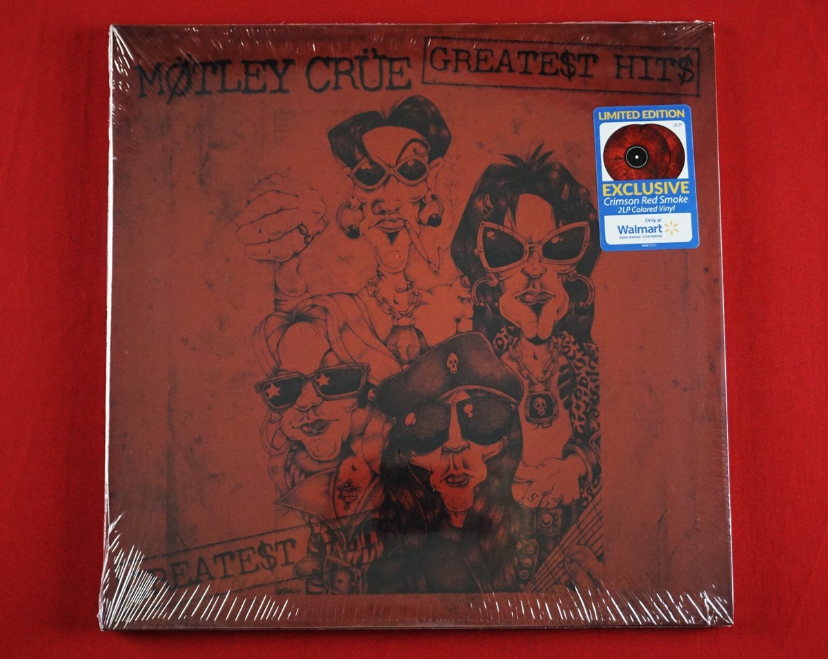 Mötley Crüe Greatest Hits 2 LP Exclusive Crimson Red Smoke Vinyl