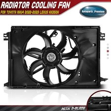 Single Fan Radiator Cooling Fan Assy w/ Brushless Motor for Lexus NX350h 2.5L
