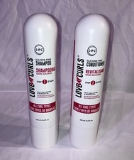 LUS-Love ur Curls SHAMPOO Step 1 CONDITIONER Step 2 All Curl Types 8.5 Oz Each