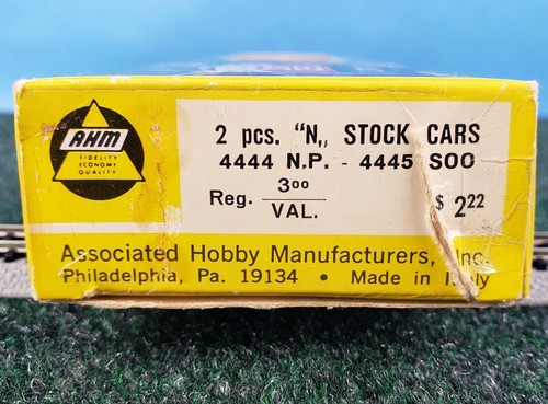 New Old Stock AHM N Scale Stock Cars 4444 N.P. 4445 Soo Line 2 Pack - Picture 5 of 10