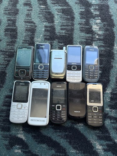 Job Lot 182 - 10x Untested Mixed Nokia Faulty Mobile Phones Spares Repairs