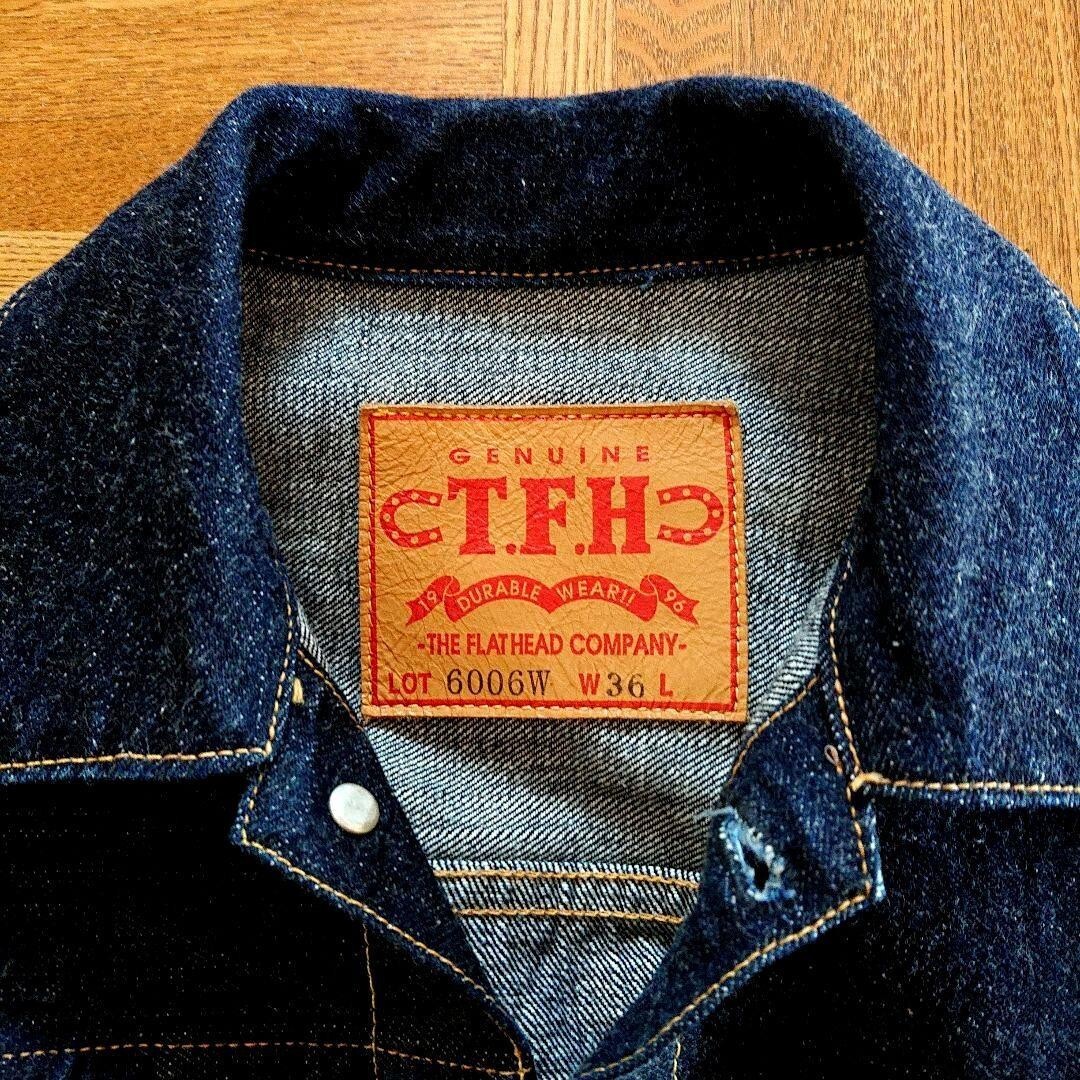 THE FLAT HEAD 6006W デニムジャケット 36 THE FLAT HEAD 6006W Denim Jacket Size 36 Blue Button Down