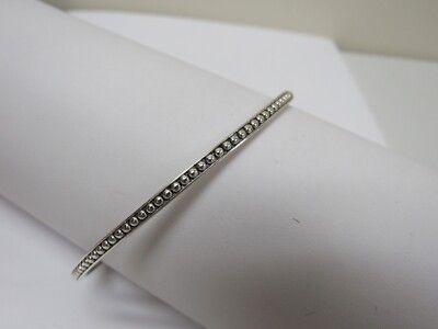 Designer LAGOS Sterling Silber Signatur Kaviar Perlen Armreif Armband, Größe M