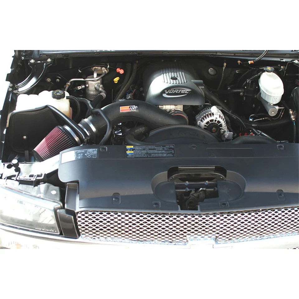 Sistema de admisión de aire frío K&N 57-3021-1 para 99-04 Silverado Sierra 1500 4,8 5,3 L V8 Foto 2 de 4