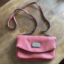 Nine West Crossbody Clutch Coral Bag Chain Accent