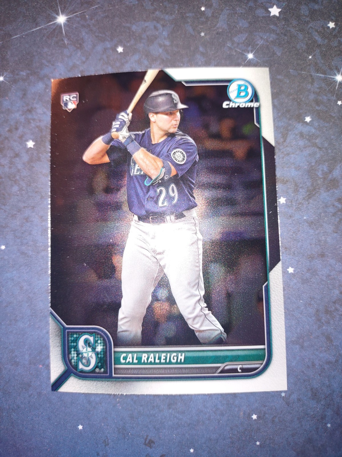 2022 Bowman Chrome Cal Raleigh Rc #51 Seattle Mariners Rookie Card
