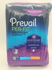 Prevail Per-Fit for Women Pull-up Disposable Adult Diaper, Large, 18Ct Bag