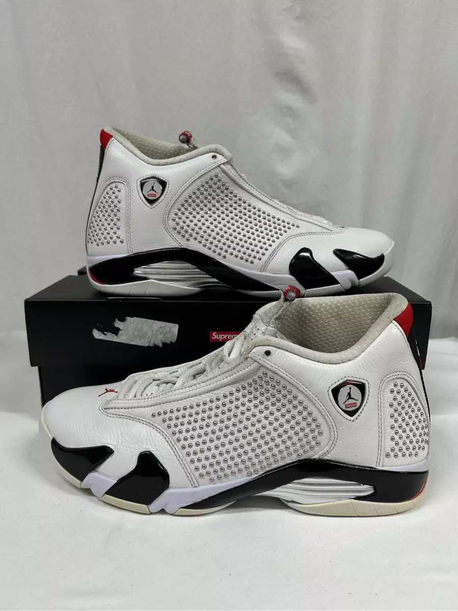 Nike Air Jordan 14 XIV Retro Supreme White BV7630-106 Size 11 | eBay