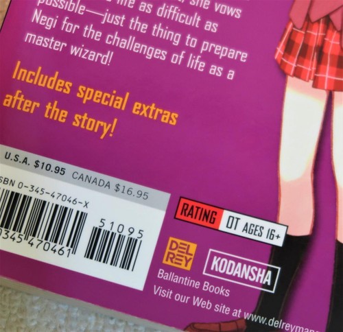 Negima! English Version Vol. 1 Comic Book Anime Manga Used from Japan - Picture 6 of 10