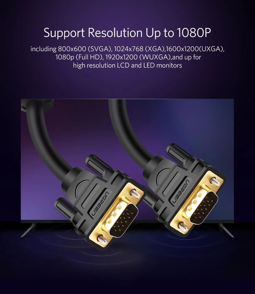 VGA Cable VGA to VGA 3m; UGREEN/11631 - Image 4 of 4