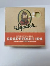 Dr Squatch Mens Natural Soap Grapefruit IPA Beer & Hops Zero Grit 5oz Bar