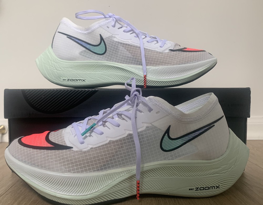 Nike ZoomX Vaporfly Next% White Flash Crimson Black Men Size 10 5 New in Box