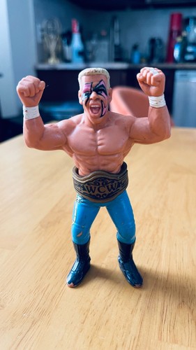 1990 WCW Galoob Sting w Championship Belt Wrestlin...