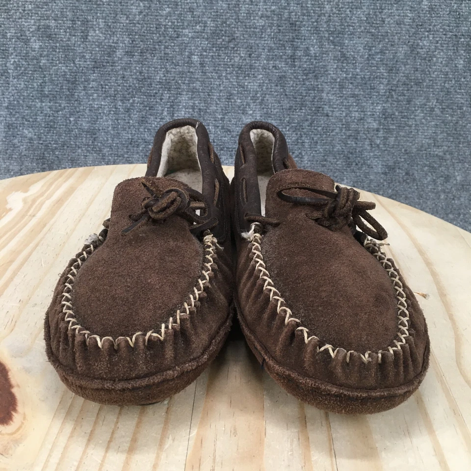 Cabelas Zapatillas Hombre 12 M Sin Cordones Mocasín Marrón Gamuza Cómodas Parte Superior Baja Con Cordones Foto 3 de 4