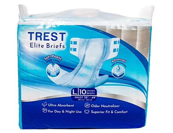 Trest Elite adult diaper nappy (Bag of 10) - White
Opens in a new window or tab