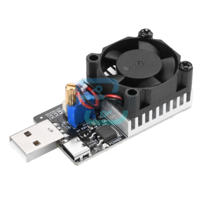 USB Adjustable Constant Current Electronic Load Discharge Module Tester 3A 25W