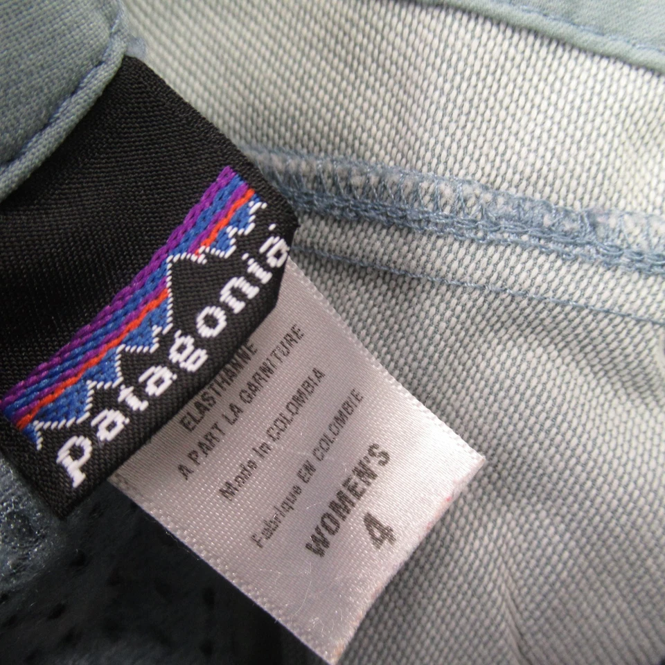Pantalones Cortos Patagonia Para Mujer 4 Ligeros Informales Gris Bolsillos Carga Ritmo Foto 3 de 4
