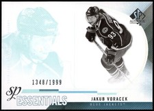 2010/11 Upper Deck SP Authentic JAKUB VORACEK "SP ESSENTIALS" Card #1348/1999