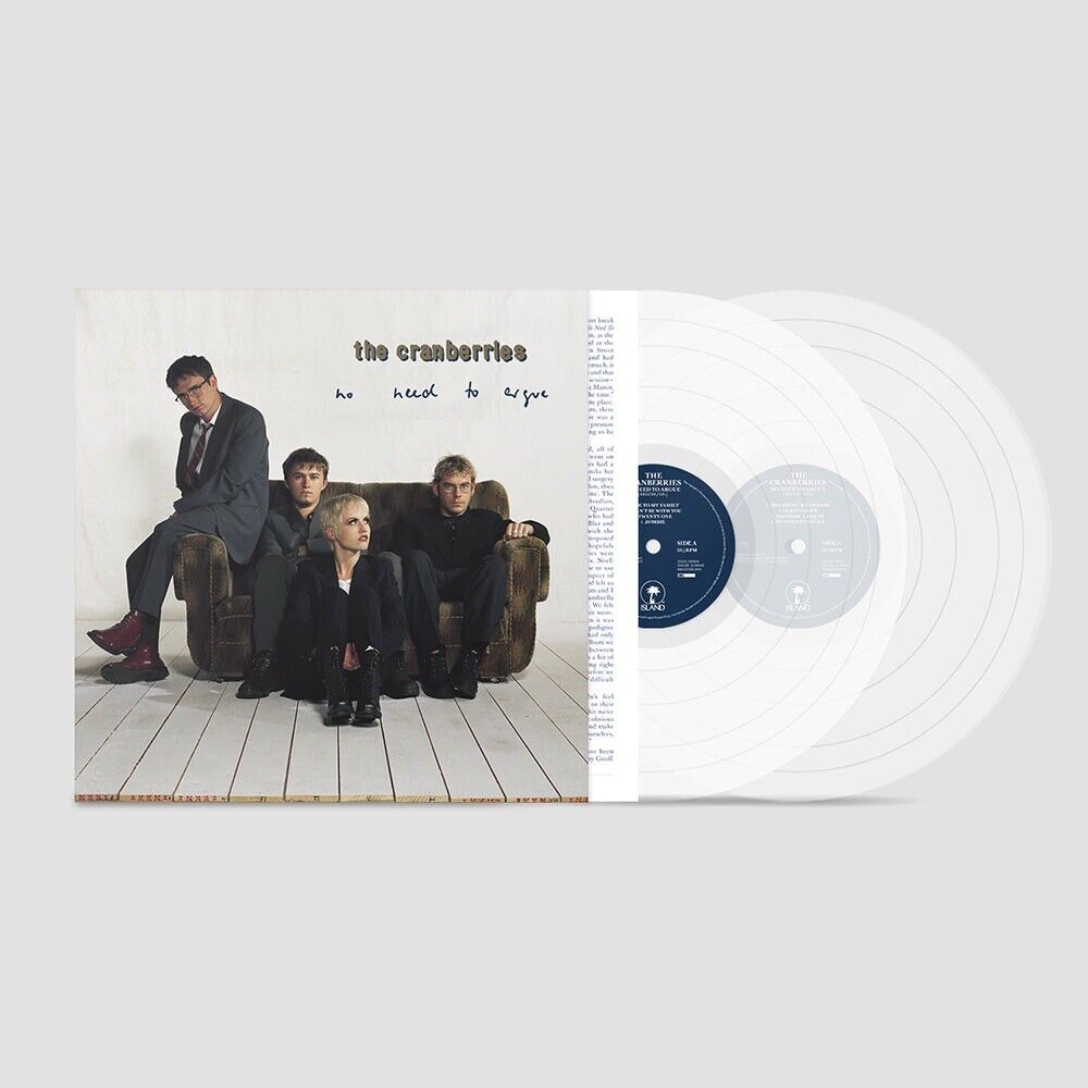 The Cranberries ‘No Need to Argue’ Expanded-Deluxe Gatefold 2xLP Clear Vinyl NEW