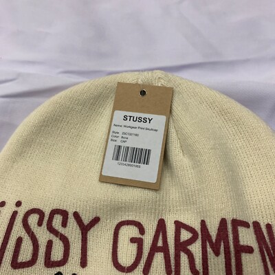 帽子 Stussy 23FW WORKGEAR PRINT SKULL CAP STUSSY【送料込】SKULLCAP WORKGEAR PRINT☆ビーニー☆ (STUSSY