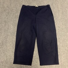 Eileen Fisher Womens Size Large Organic Cotton Pants Button Zip Closure