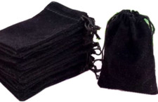 GYBest 3" X 4" 50/100/150/200 Wholesale - Black Velvet Cloth Jewelry Bags 200