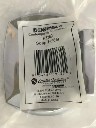 Moen Donner Contemporary Collection P5360 Soap Holder Dish in Chrome, New - Picture 4 of 4