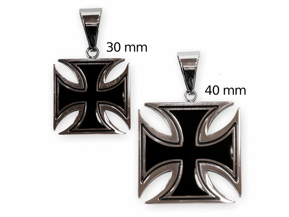 Eisernes Kreuz Ketten-Anhänger Edelstahl EK Soldaten Bundeswehr Templerkreuz  - Bild 2 von 4