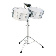Latin Percussion M257 Matador Series 14" and 15" Steel Shell Timbale