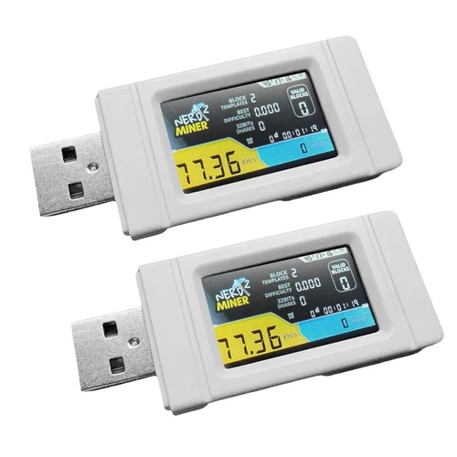 2 Pezzi Nerdminer USB Miner 77KH/S   Lottery Mining Miner con Schermo A Col3172
