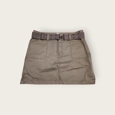 Vintage Y2k early 2000s Old Navy green belted mini skirt