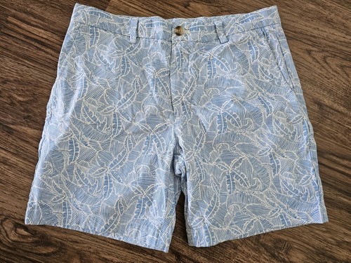 Vineyard Vines 7" Linear Marlin Print Breaker Shorts blau & weiß Größe 32