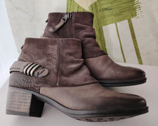 Kim Kay Damen Schuhe Boots Stiefeletten braun Ledermix Größe 36 neu