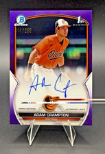 2023 Bowman #CPA-CAN Adam Crampton Chrome Auto Purple Refractors #/250