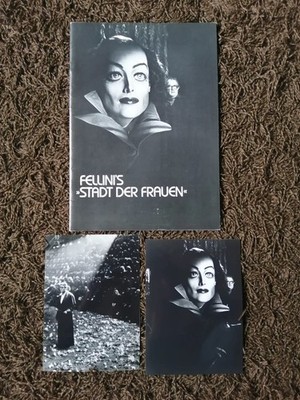 Fellini - Stadt der Frauen   Marcello Mastroianni   Presseheft + 2 Fotos