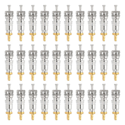 30 Pack Air Conditioning Valve Core with Seal Service Valve Stem Cores