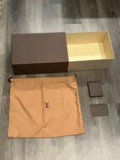 Authentic Louis Vuitton Empty Shoes Box 14" x 9  x 6" with Dust Bag Collectible