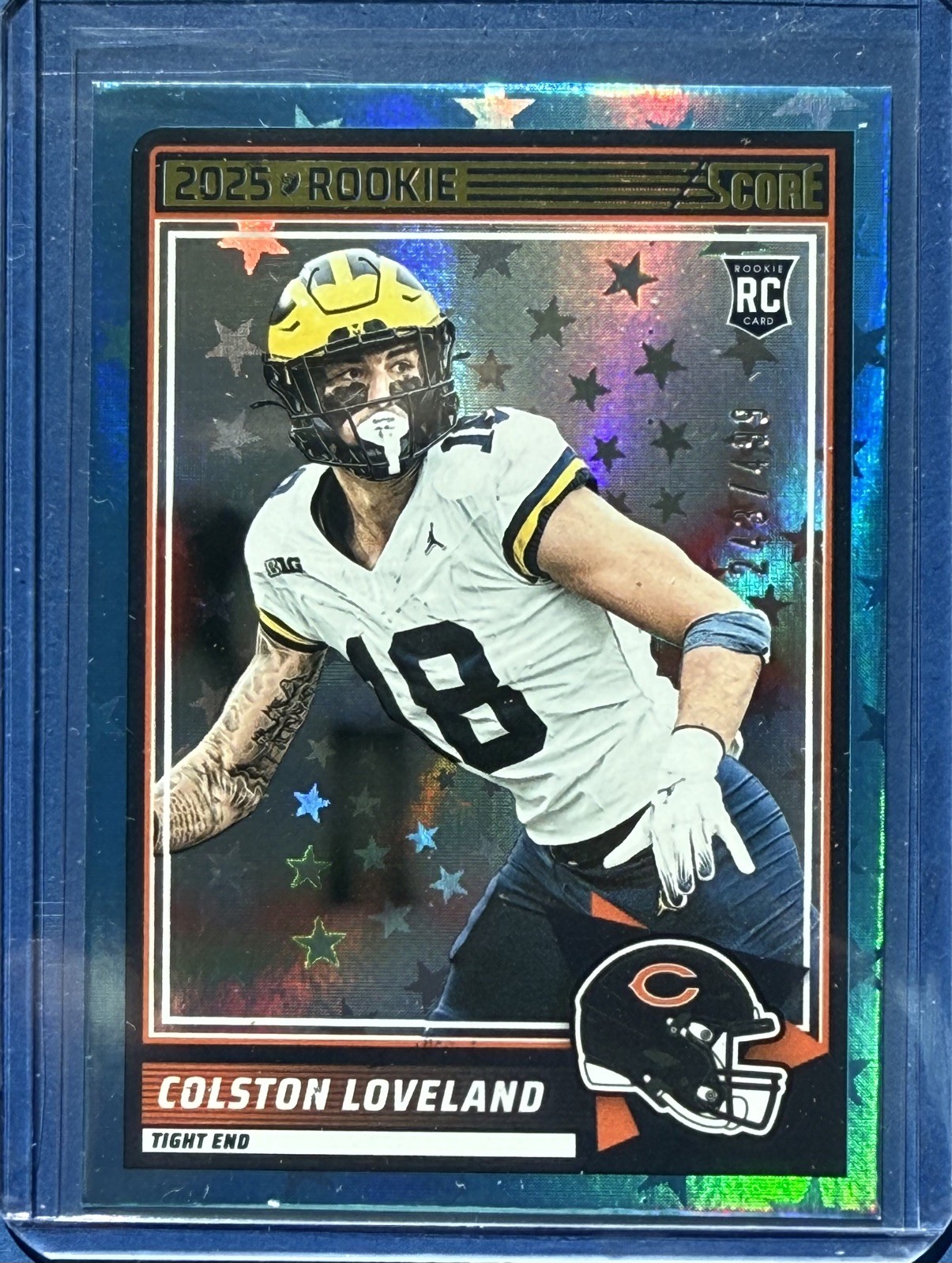 2025 Score Rookie Colston Loveland TE #31 Stars 243/499 Chicago Bears