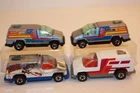 4 Hot Wheels Vintage 1978 Vans BEACH BLASTER / SILVER SURFER / INSIDE STORY