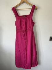 Saltrock pink Strappy summer dress  with open back midi Dress size Large