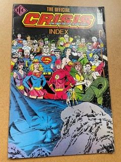 Crisis on Infinite Earths The Official Index #1 Excellent Cond. Mar 1986 ICG
