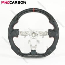 Hydro Dip Carbon Fiber Sport Steering Wheel Fit For 2008-2021 Nissan 370z Nismo