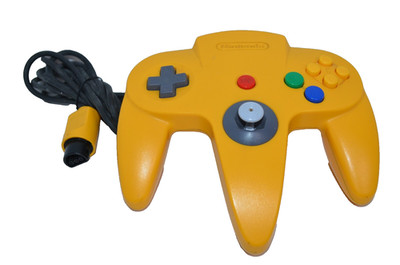 Original Authentic Nintendo 64 N64 Yellow Controller 