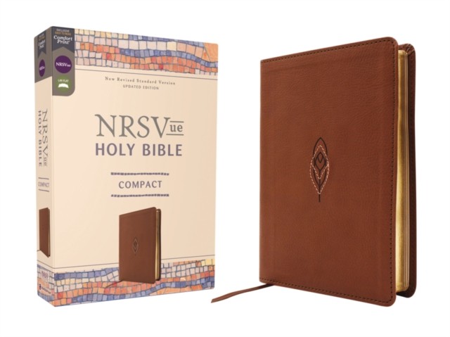 NRSVue, Holy Bible, Compact, Leathersoft, Brown, Comfort Print by Zondervan