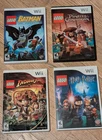 Wii LEGO Batman,Pirates of the Caribbean,Indiana Jones,Harry Potter Game Lot
