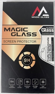 MagicGlass Tempered Glass Screen Protector Lot of 2 Packs 9H New